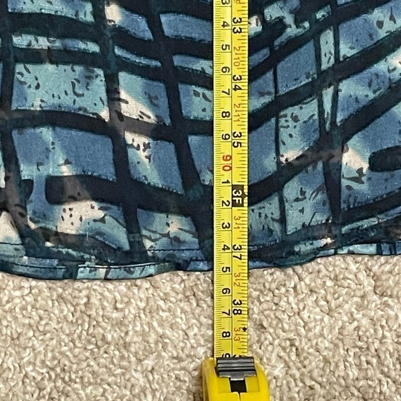 Monsoon Women’s Dress Size 8 Silk Blue & Green Geometric Textured Party Cocktail - Picture 16 of 16